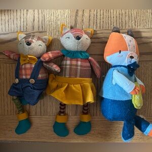 Fall Fox Plush Toy Set